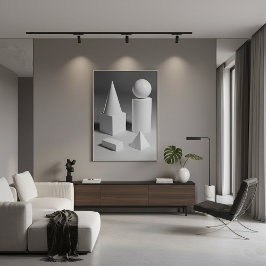 Póster Sombreado de formas geométricas