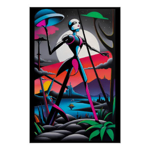 Póster Sombrerero de la selva
