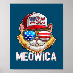 Póster Sombrero camionero de bandera estadounidense de Me