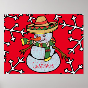 Póster Sombrero mexicano Santa Thunder_Cove