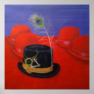 Póster Sombreros Steampunk