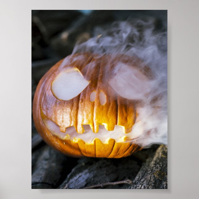 Póster Sombrío Jack-o-lantern (Frente)