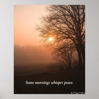 Póster Some Mornings Whisper Peace – Winter Calm Art Prin