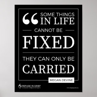 Póster Some things cannot be fixed - print