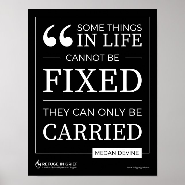 Póster Some things cannot be fixed - print (Frente)