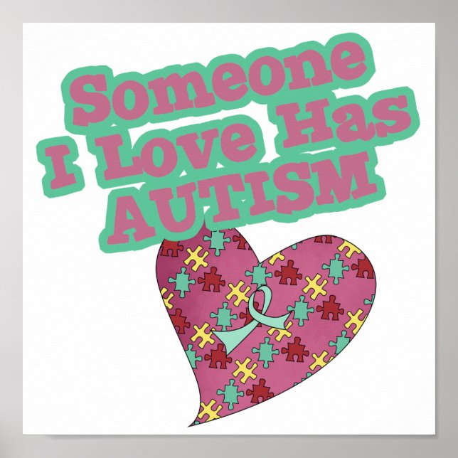 Póster Someone I Love Has Autism (Frente)