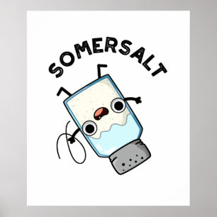 Póster Somersalt Cute Somersault Salt Pun