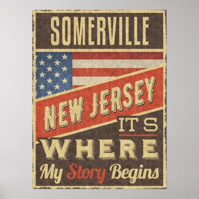 Póster Somerville New Jersey (Frente)