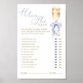 Póster Something Blue He Said She Said Digital