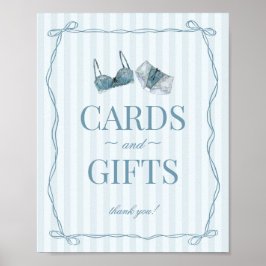 Póster Something Blue Lingerie Bachelorette Cards & Gifts