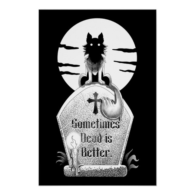 Póster Sometimes Dead is Better  (Anverso)