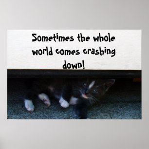 Póster SOMETIMES THE WORLD CRASHES ON YOU