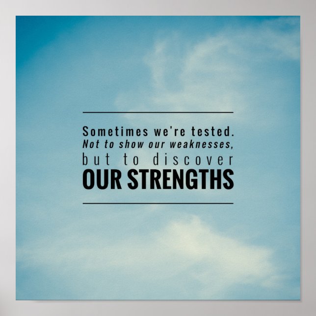 Póster Sometimes We Are Tested (Frente)