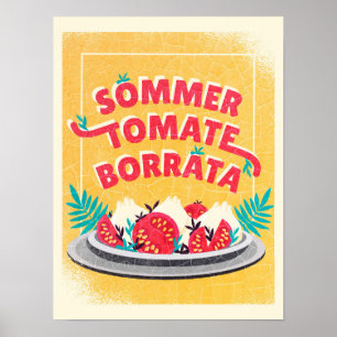 Póster Sommer Tomate Borratta