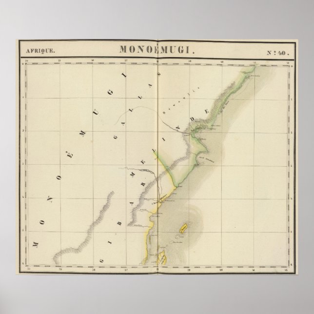 Póster Somolia, Kenia 40 (Frente)