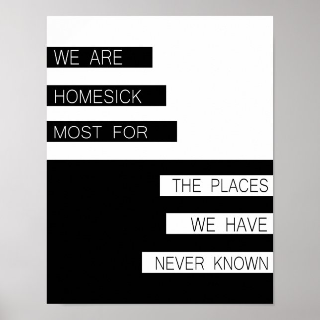 Póster Somos De La Homepsia - Inspiradora Cita, Moderna (Frente)
