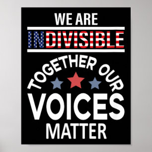 Póster Somos indivisibles juntos nuestras voces