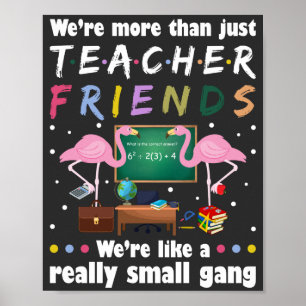 Póster somos más que amigos del profesor, flamingo T-Shir