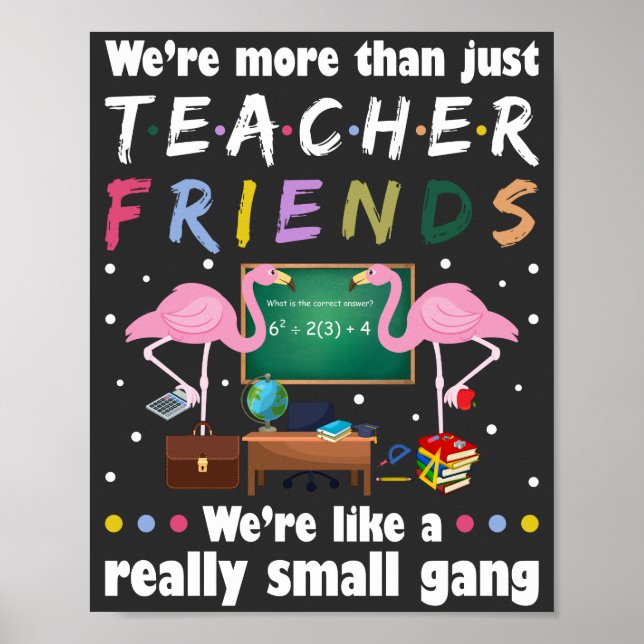 Póster somos más que amigos del profesor, flamingo T-Shir (Frente)