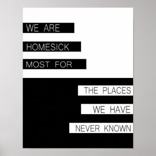Póster Somos nostálgicos - cita inspiradora, moderna