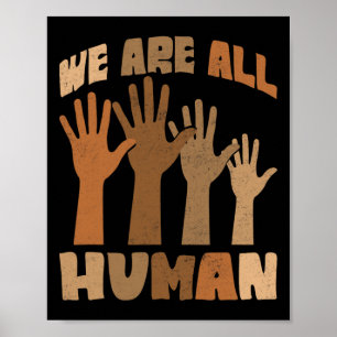 Póster Somos Todos Humanos Melanina Historia Negra Afroam