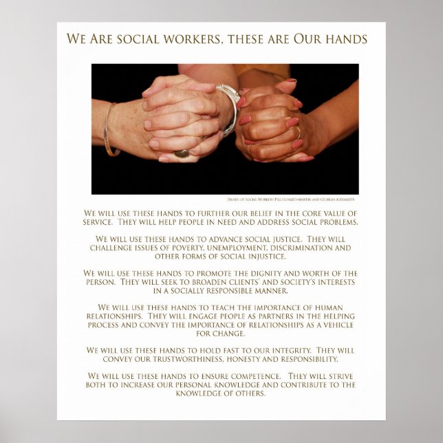 Póster Somos trabajadores sociales (Frente)