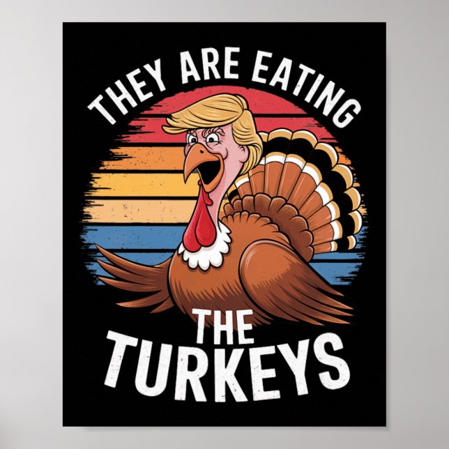 Póster Son Divertidos Que Están Comiendo Los Turros Graci (Frente)