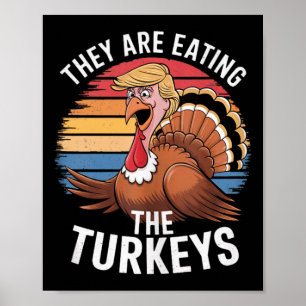 Póster Son Divertidos Que Están Comiendo Los Turros Graci