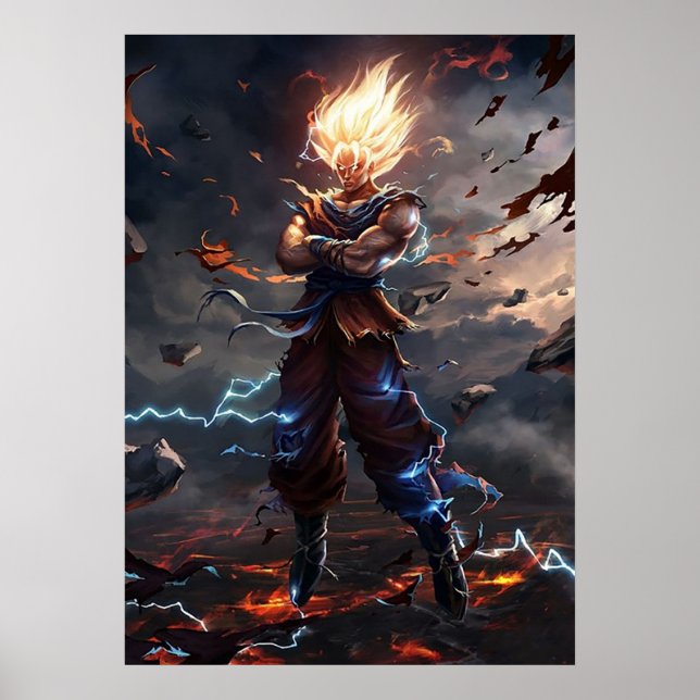 Póster Son Goku Super Saiyan (Frente)
