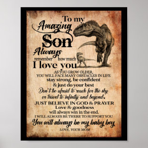 Póster Son Lovers   A Mi Increíble Hijo Recuerda Que Te A