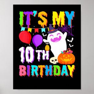 Póster Son mis décimos regalos de cumpleaños la calabaza 