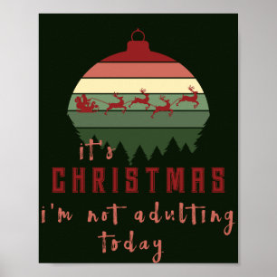 Póster Son Navidades que hoy no soy adulta