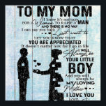 Póster Son To Mom Gift, Personalize Letter To My Mom Gift<br><div class="desc">Son To Mom Gift,  Personalize Letter To My Mom Gift</div>