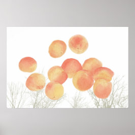 Póster Soñando con albaricoques en invierno