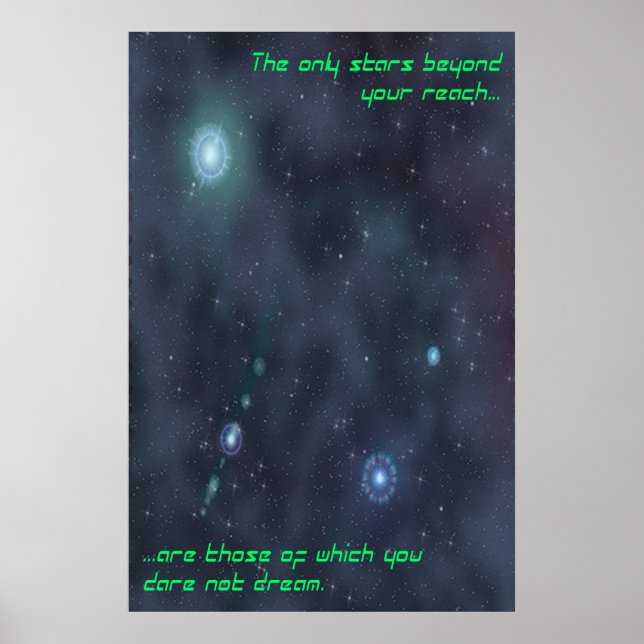 Póster Soñando con las estrellas (Frente)