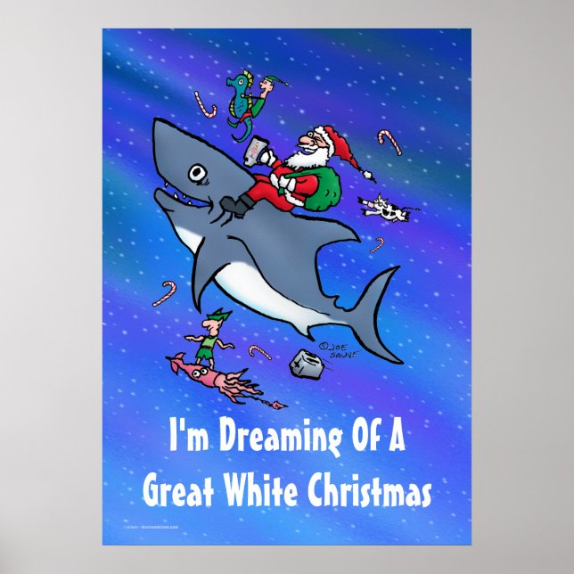 Póster Soñando Con Un Gran Poster Navidad Blanco (Frente)