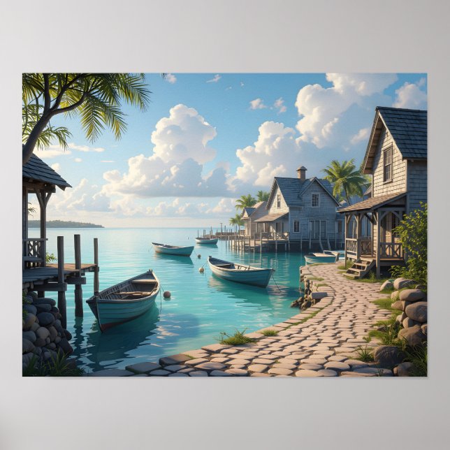 Póster Soñando en la costa (Frente)