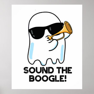 Póster Sonar El Funny Ghost Bugle Pun