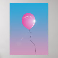 Soñar en citar globo rosado en el cielo inspirador