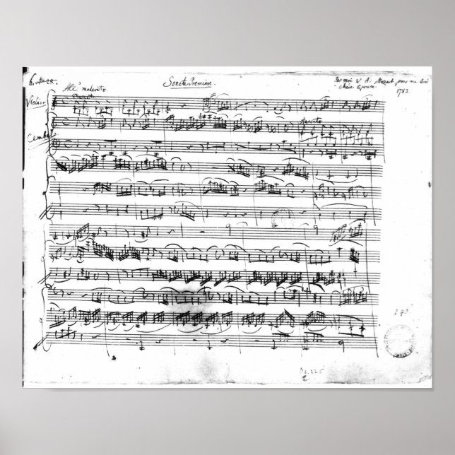 Póster Sonate Premiere para violín y clavecín (Frente)