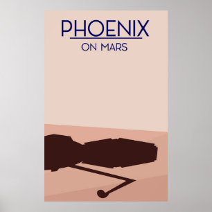 Póster Sonde Phoenix sur Mars.