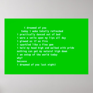 Póster soñé contigo