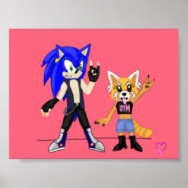 Póster Sonic & Retsuko