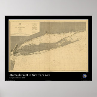 Póster Sonido de Long Island - 1899