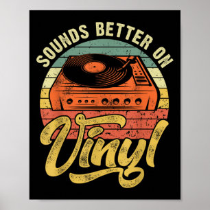 Póster Sonidos Mejores En Vinyl - Récords De Disco De Lov