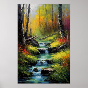 Póster Sonidos relajantes del bosque