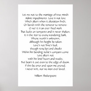Póster Sonnet 116