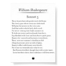Sonnet 5 de William Shakespeare