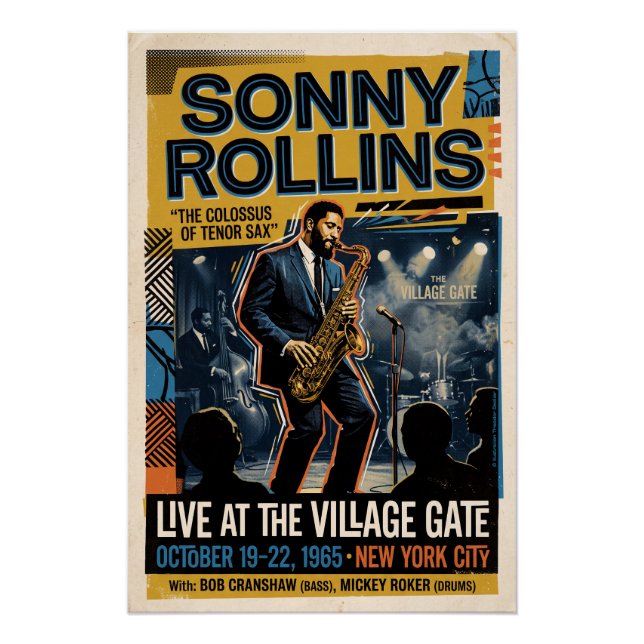 Póster Sonny Rollins  (Anverso)