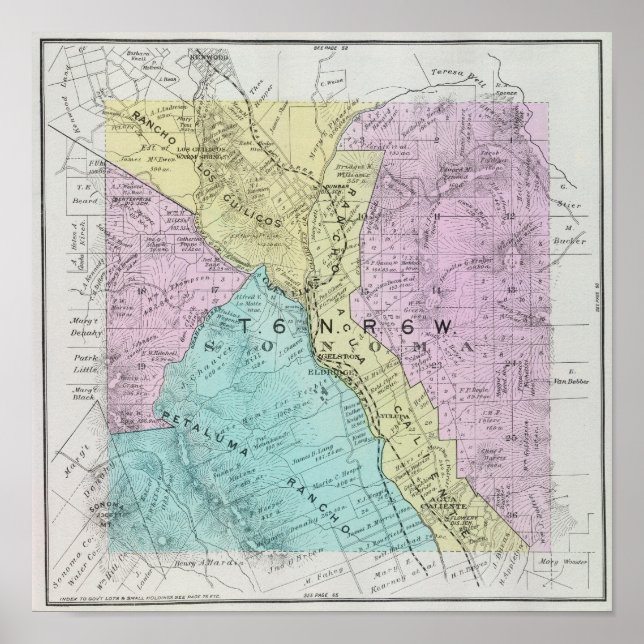 Póster Sonoma County, California 22 (Frente)